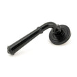 From The Anvil - Black Regency Lever on Rose Set (Art Deco) - Unsprung | Sku. 49970 | Trade Door Handles.