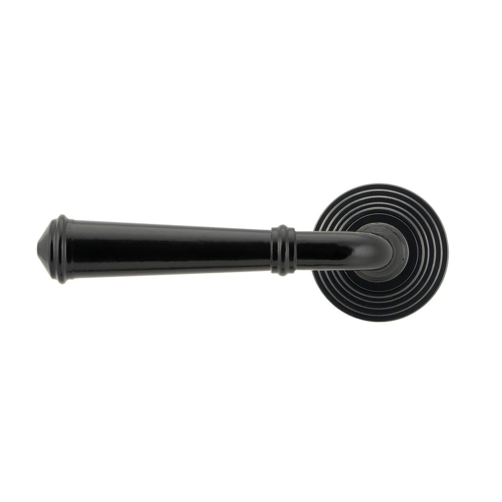 From The Anvil - Black Regency Lever on Rose Set (Beehive) - Unsprung | Sku. 49971 | Trade Door Handles.