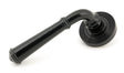 From The Anvil - Black Regency Lever on Rose Set (Beehive) - Unsprung | Sku. 49971 | Trade Door Handles.