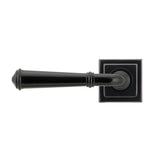 From The Anvil - Black Regency Lever on Rose Set (Square) - Unsprung | Sku. 49972 | Trade Door Handles.