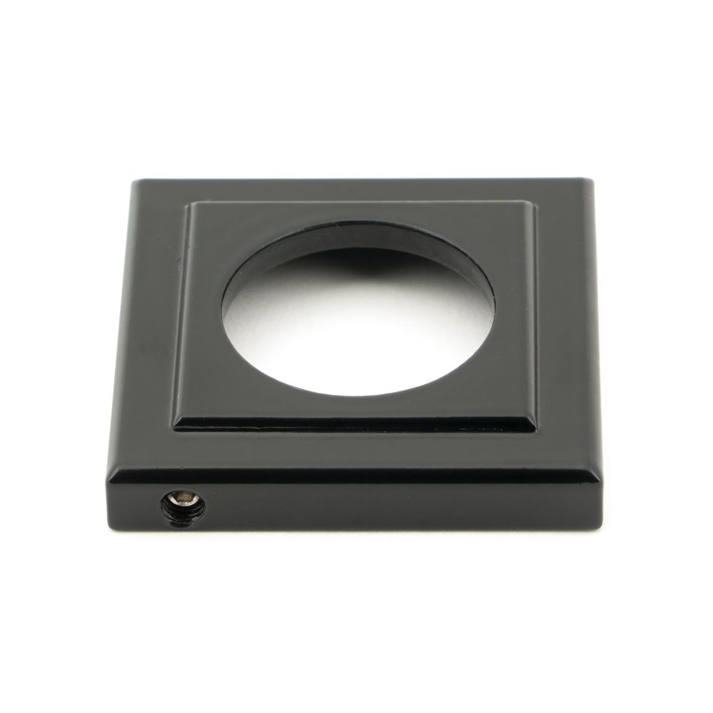 From The Anvil - Black Regency Lever on Rose Set (Square) - Unsprung | Sku. 49972 | Trade Door Handles.