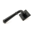 From The Anvil - Black Regency Lever on Rose Set (Square) - Unsprung | Sku. 49972 | Trade Door Handles.