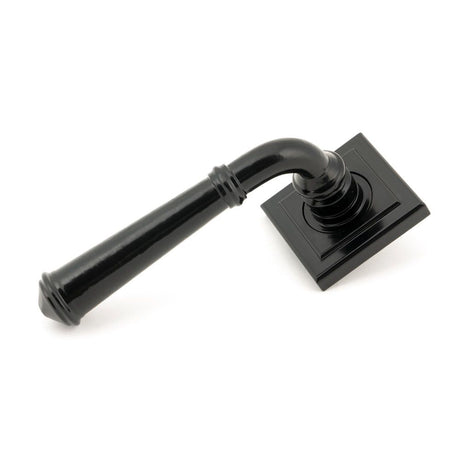 From The Anvil - Black Regency Lever on Rose Set (Square) - Unsprung | Sku. 49972 | Trade Door Handles.