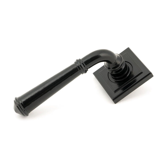 From The Anvil - Black Regency Lever on Rose Set (Square) - Unsprung | Sku. 49972 | Trade Door Handles.