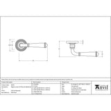 From The Anvil - External Beeswax Regency Lever on Rose Set (Beehive) - Unsprung | Sku. 49975 | Trade Door Handles.