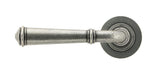 From The Anvil - Pewter Regency Lever on Rose Set (Plain) - Unsprung | Sku. 49977 | Trade Door Handles.