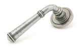 From The Anvil - Pewter Regency Lever on Rose Set (Art Deco) - Unsprung | Sku. 49978 | Trade Door Handles.