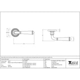 From The Anvil - Pewter Regency Lever on Rose Set (Beehive) - Unsprung | Sku. 49979 | Trade Door Handles.