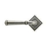 From The Anvil - Pewter Regency Lever on Rose Set (Square) - Unsprung | Sku. 49980 | Trade Door Handles.