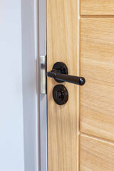 From The Anvil - Black Hammered Newbury Lever on Rose Set (Plain) - Unsprung | Sku. 49981 | Trade Door Handles.