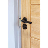 From The Anvil - Black Hammered Newbury Lever on Rose Set (Plain) - Unsprung | Sku. 49981 | Trade Door Handles.