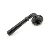 From The Anvil - Black Hammered Newbury Lever on Rose Set (Beehive) - Unsprung | Sku. 49983 | Trade Door Handles.