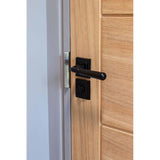 From The Anvil - Black Hammered Newbury Lever on Rose Set (Square) - Unsprung | Sku. 49984 | Trade Door Handles.