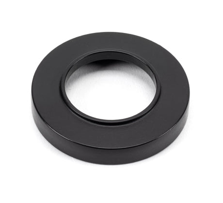 From The Anvil - Matt Black Hammered Newbury Lever on Rose Set (Plain) - Unsprung | Sku. 49985 | Trade Door Handles.