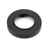 From The Anvil - Matt Black Hammered Newbury Lever on Rose Set (Plain) - Unsprung | Sku. 49985 | Trade Door Handles.