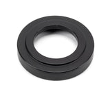 From The Anvil - Matt Black Hammered Newbury Lever on Rose Set (Art Deco) - Unsprung | Sku. 49986 | Trade Door Handles.