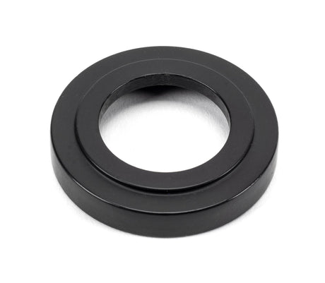 From The Anvil - Matt Black Hammered Newbury Lever on Rose Set (Art Deco) - Unsprung | Sku. 49986 | Trade Door Handles.