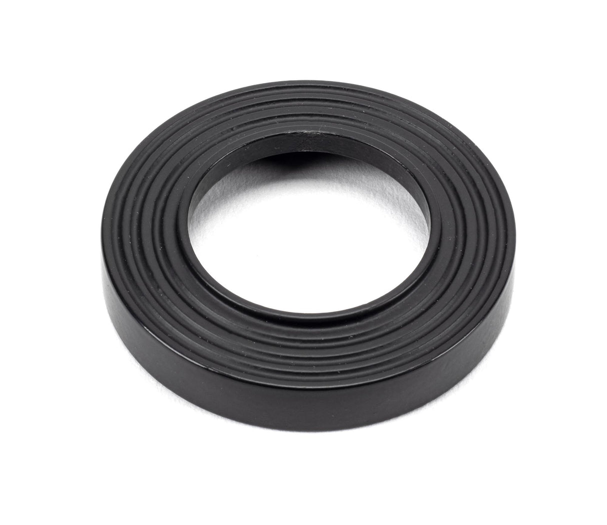 From The Anvil - Matt Black Hammered Newbury Lever on Rose Set (Beehive) - Unsprung | Sku. 49987 | Trade Door Handles.