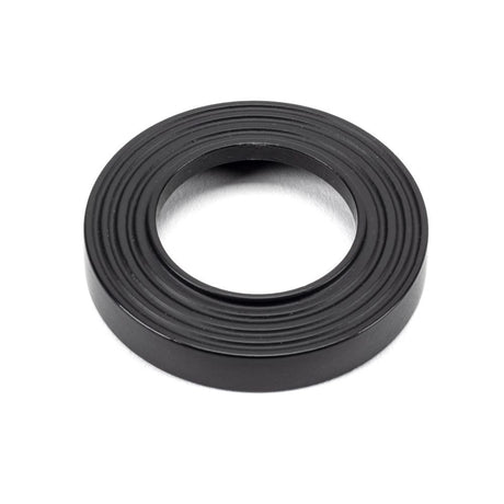 From The Anvil - Matt Black Hammered Newbury Lever on Rose Set (Beehive) - Unsprung | Sku. 49987 | Trade Door Handles.