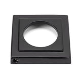 From The Anvil - Matt Black Hammered Newbury Lever on Rose Set (Square) - Unsprung | Sku. 49988 | Trade Door Handles.