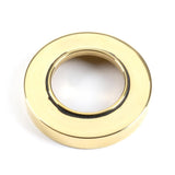 From The Anvil - Aged Brass Brompton Lever on Rose Set (Plain) - Unsprung | Sku. 49993 | Trade Door Handles.