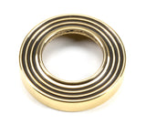 From The Anvil - Aged Brass Brompton Lever on Rose Set (Beehive) - Unsprung | Sku. 49995 | Trade Door Handles.