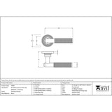 From The Anvil - Polished Chrome Brompton Lever on Rose Set (Beehive) - Unsprung | Sku. 49999 | Trade Door Handles.