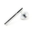 From The Anvil - Polished Chrome Brompton Lever on Rose Set (Beehive) - Unsprung | Sku. 49999 | Trade Door Handles.