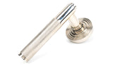 From The Anvil - Polished Nickel Brompton Lever on Rose Set (Beehive) - Unsprung | Sku. 50003 | Trade Door Handles.