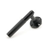 From The Anvil - Black Brompton Lever on Rose Set (Plain) - Unsprung | Sku. 50005 | Trade Door Handles.