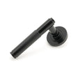 From The Anvil - Black Brompton Lever on Rose Set (Plain) - Unsprung | Sku. 50005 | Trade Door Handles.