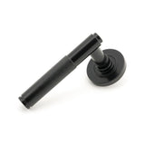 From The Anvil - Black Brompton Lever on Rose Set (Plain) - Unsprung | Sku. 50005 | Trade Door Handles.