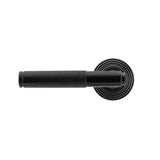 From The Anvil - Black Brompton Lever on Rose Set (Beehive) - Unsprung | Sku. 50007 | Trade Door Handles.