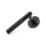 From The Anvil - Black Brompton Lever on Rose Set (Beehive) - Unsprung | Sku. 50007 | Trade Door Handles.