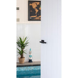 From The Anvil - Black Brompton Lever on Rose Set (Square) - Unsprung | Sku. 50008 | Trade Door Handles.