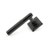 From The Anvil - Black Brompton Lever on Rose Set (Square) - Unsprung | Sku. 50008 | Trade Door Handles.