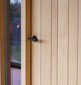 From The Anvil - Matt Black Brompton Lever on Rose Set (Plain) - Unsprung | Sku. 50009 | Trade Door Handles.