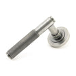 From The Anvil - Pewter Brompton Lever on Rose Set (Plain) - Unsprung | Sku. 50013 | Trade Door Handles.