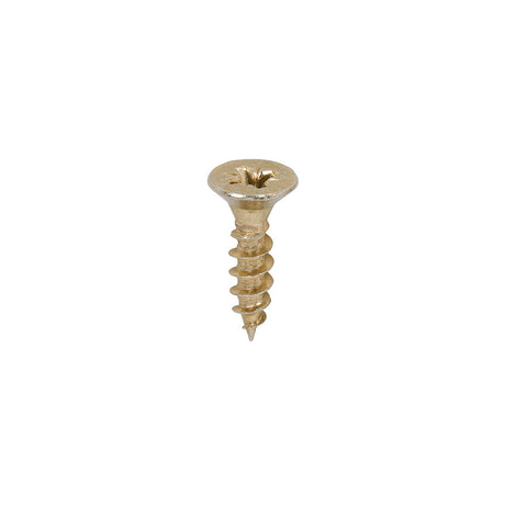 This is an image of Timco - Classic Multi-Purpose Screws - PZ - Double Countersunk - Yellow 5.0 x 20mm - (200 PCS Box) 50020CLAF