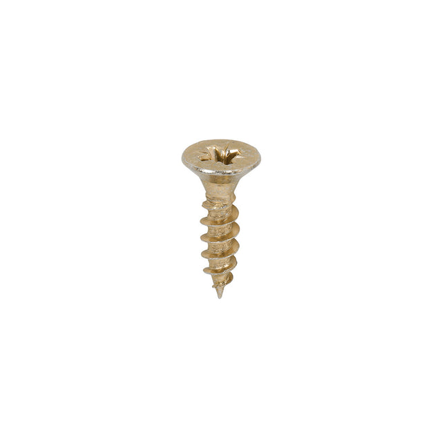 This is an image of Timco - Classic Multi-Purpose Screws - PZ - Double Countersunk - Yellow 5.0 x 20mm - (200 PCS Box) 50020CLAF