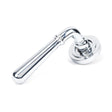 From The Anvil - Polished Chrome Newbury Lever on Rose Set (Art Deco) - Unsprung | Sku. 50022 | Trade Door Handles.
