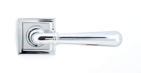 From The Anvil - Polished Chrome Newbury Lever on Rose Set (Square) - Unsprung | Sku. 50024 | Trade Door Handles.