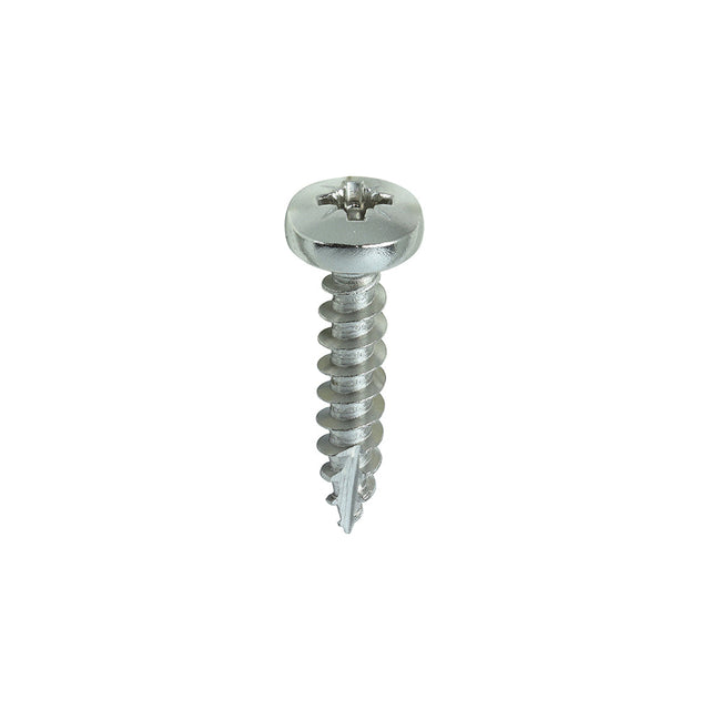 This is an image of Timco - Classic Multi-Purpose Screws - PZ - Pan Head - A2 Stainless Steel 5.0 x 25mm - (200 PCS Box) 50025CLAPSS
