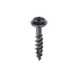 This is an image of Timco - Rainwater Screws - PZ - Low Profile Pan - Exterior - Black 5.0 x 25mm - (400 PCS Box) 50025CLARBBX