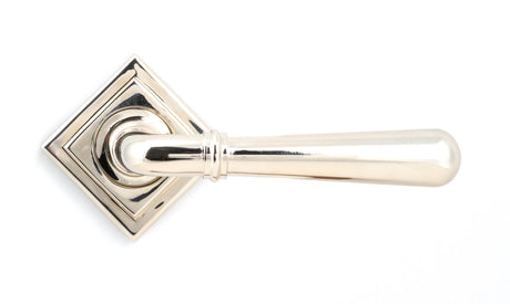 From The Anvil - Polished Nickel Newbury Lever on Rose Set (Square) - Unsprung | Sku. 50028 | Trade Door Handles.