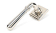 From The Anvil - Polished Nickel Newbury Lever on Rose Set (Square) - Unsprung | Sku. 50028 | Trade Door Handles.