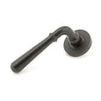 From The Anvil - Aged Bronze Newbury Lever on Rose Set (Plain) - Unsprung | Sku. 50029 | Trade Door Handles.