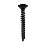 This is an image of Timco - Classic Multi-Purpose Screws - PZ - Double Countersunk - Exterior - Black Organic 5.0 x 30mm - (200 PCS Box) 50030CLAB