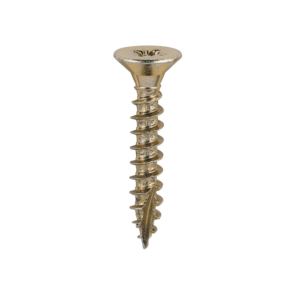 This is an image of Timco - Classic Multi-Purpose Screws - PZ - Double Countersunk - Yellow 5.0 x 30mm - (200 PCS Box) 50030CLAF
