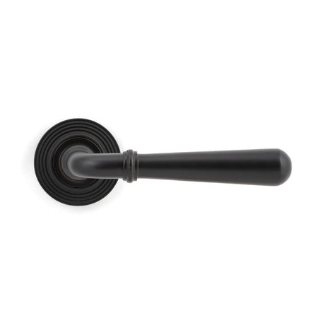 From The Anvil - Aged Bronze Newbury Lever on Rose Set (Beehive) - Unsprung | Sku. 50031 | Trade Door Handles.
